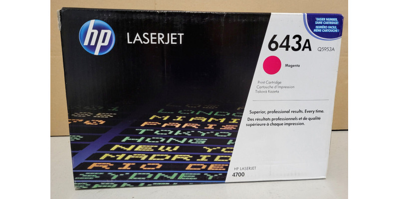 Toner HP 643A Magenta Q5953A Neu OVP B-Ware Original HP LaserJet 4700 . 