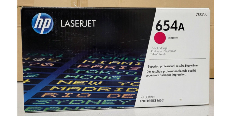Toner HP 654A Magenta CF333A Neu OVP A-Ware Original HP LJ M651  . 