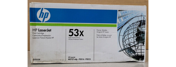 Toner HP 53X Schwarz Q7553X Neu OVP Original HP Laserjet M2727mfp   