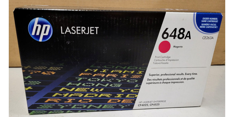 Toner HP 648A Magenta CE263A Neu OVP Original HP LJ CP4025 CP4525 . 