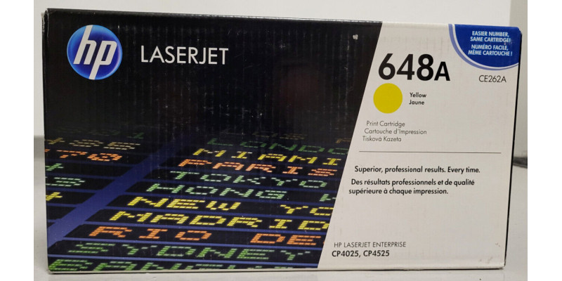 Toner HP 648A Gelb CE262A Neu OVP Original HP LaserJet CP4025 . 