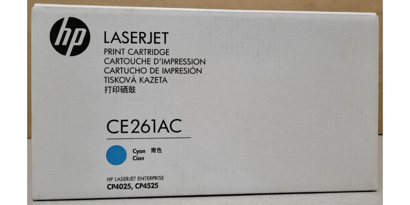 Toner HP CE261AC Cyan Neu OVP A-Ware Original HP LJ CP4025 CP4525  . 