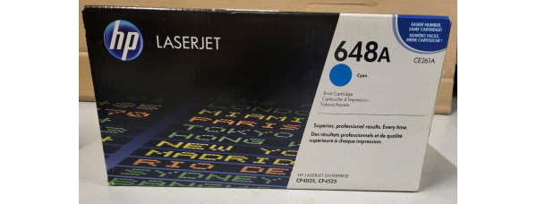 Toner HP 648A Cyan CE261A Neu OVP Original HP LJ CP4025, CP4525  . 