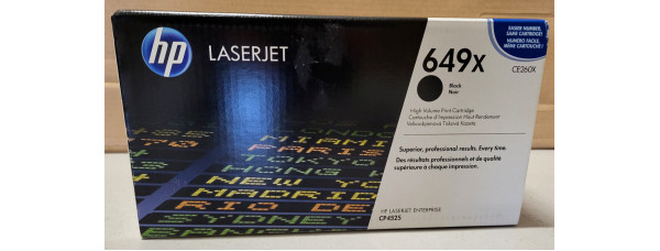 Toner HP 649X Schwarz CE260X Neu OVP A-Ware Original HP LaserJet CP4525 . 