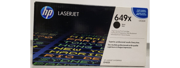 Toner HP 649X Schwarz CE260X Neu OVP Original HP LaserJet CP4525 . 