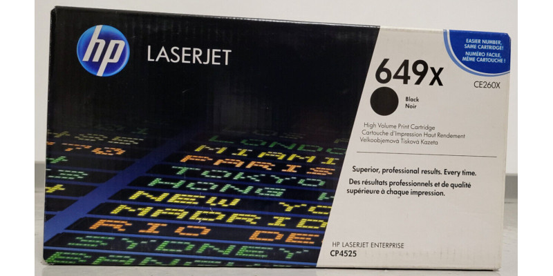 Toner HP 649X Schwarz CE260X Neu OVP Original HP LaserJet CP4525 . 