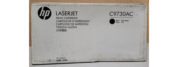 Toner HP C9730AC Schwarz Neu OVP Original HP LJ 5500, 5550  . 