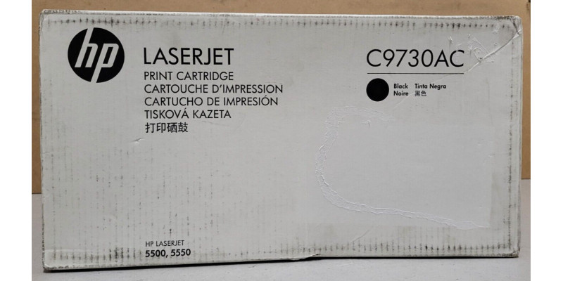 Toner HP C9730AC Schwarz Neu OVP Original HP LJ 5500, 5550  . 