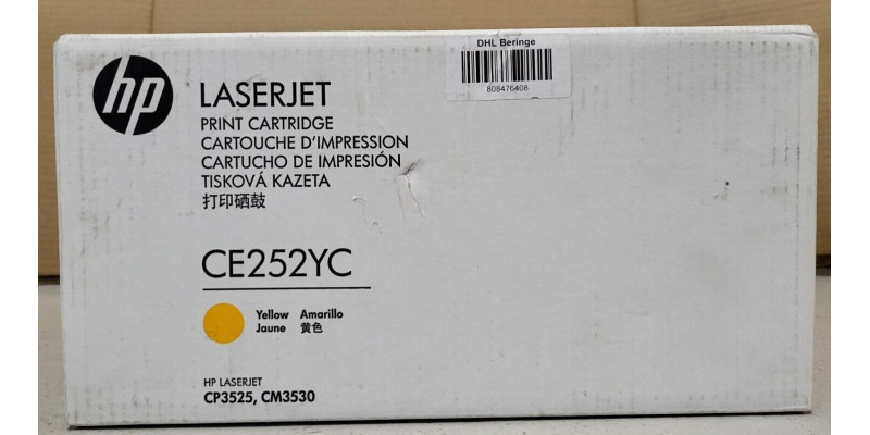 Toner HP 504A Gelb CE252YC Neu OVP B-Ware Original CP3525 CM3530  . 