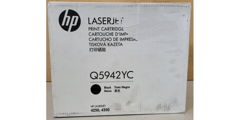 Toner HP Q5942YC Schwarz Original Neu OVP B-Ware HP LaserJet 4250, 4350 . 
