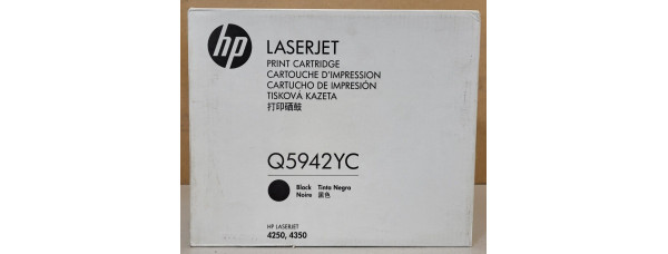 Toner HP Q5942YC Schwarz Original Neu OVP A-Ware HP LaserJet 4250, 4350 . 