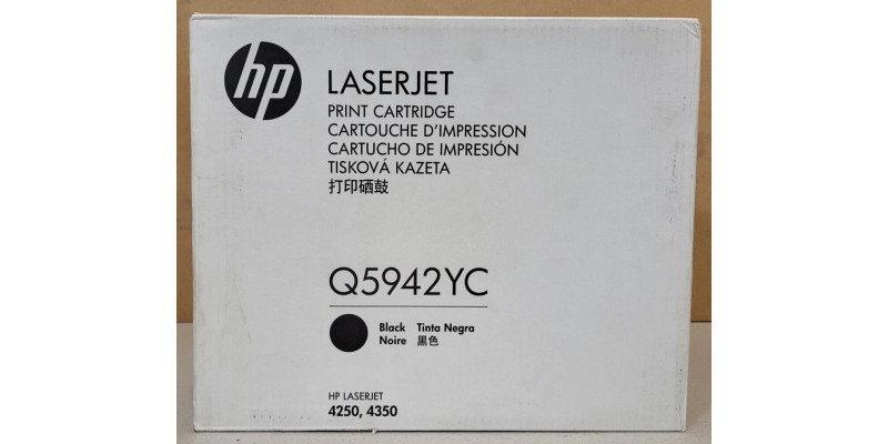 Toner HP Q5942YC Schwarz Original Neu OVP A-Ware HP LaserJet 4250, 4350 . 