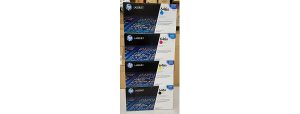4 Toner HP 646A CMYK Neu OVP A-Ware Original HP LJ Enterprise CM4540mfp . 