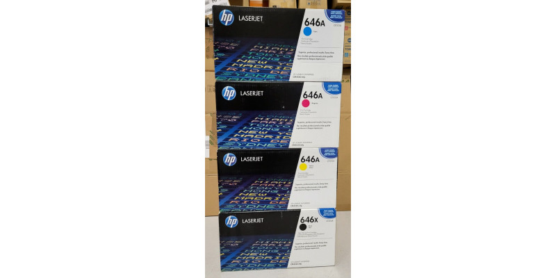4 Toner HP 646A CMYK Neu OVP A-Ware Original HP LJ Enterprise CM4540mfp . 