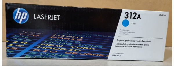 Toner HP 312A Cyan CF381A Neu OVP A-Ware HP LaserJet Pro MFP M476  . 