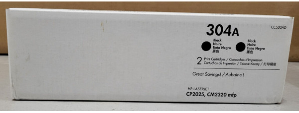Toner HP 304A Schwarz CC530AD Doppelpack Neu OVP Original CP2025 . 