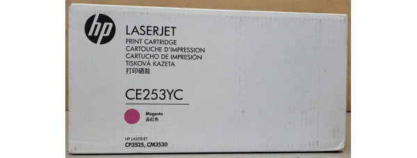 Toner HP CE253YC Magenta Neu OVP B-Ware Original HP LJ CP3525, CM3530 . 