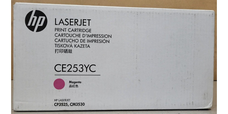 Toner HP CE253YC Magenta Neu OVP B-Ware Original HP LJ CP3525, CM3530 . 