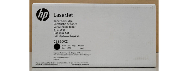 Toner HP CE260XC Schwarz Neu OVP A-Ware Original HP LJ Enterprise CP4525  