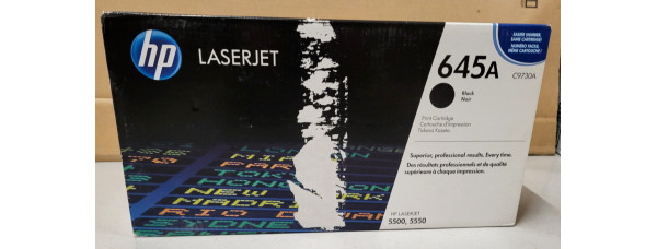 Toner HP 645A Schwarz C9730A Neu OVP B-Ware Original HP LJ 5500, 5550 . 