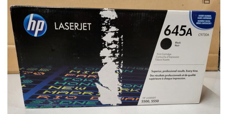 Toner HP 645A Schwarz C9730A Neu OVP B-Ware Original HP LJ 5500, 5550 . 