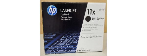 2er Pack Toner HP 11X Schwarz Q6511XD Neu OVP B-Ware Original HP LJ 2410  