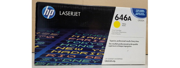 Toner HP 646A Gelb CF032A Neu OVP B-Ware Original HP LaserJet CM4540 mfp  