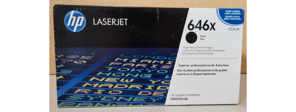 Toner HP 646X Schwarz CE264X Neu OVP B-Ware Original HP LJ CM4540mfp . 