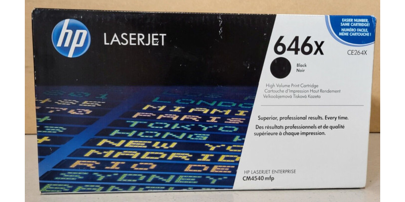 Toner HP 646X Schwarz CE264X Neu OVP B-Ware Original HP LJ CM4540mfp . 