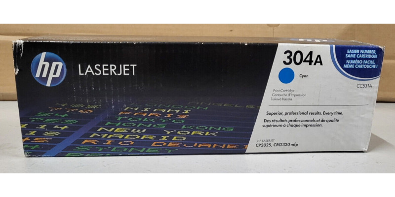 Toner HP 304A Cyan CC531A Neu OVP B-Ware Original HP LaserJet CP2025 . 