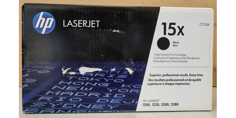 Toner HP 15X Schwarz C7115X Neu OVP Original HP LJ 1200, 1220 . 