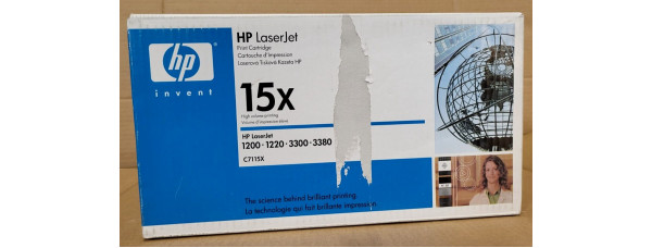 Toner HP 15X Schwarz C7115X Neu OVP Original HP LJ 1200, 1220  . 