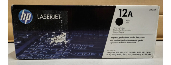 Toner HP 12A Schwarz Q2612A Neu OVP B-Ware Original HP LJ 1010, 1012 . 