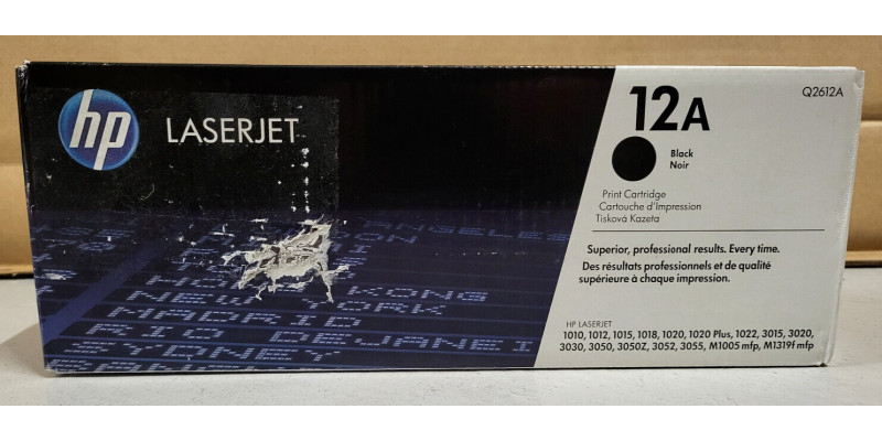 Toner HP 12A Schwarz Q2612A Neu OVP B-Ware Original HP LJ 1010, 1012 . 