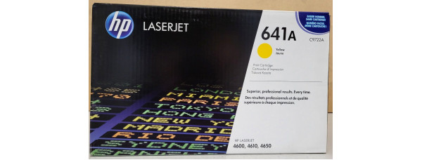 Toner HP 641A Gelb C9722A Neu OVP A-Ware Original HP 4600, 4610, 4650 . 
