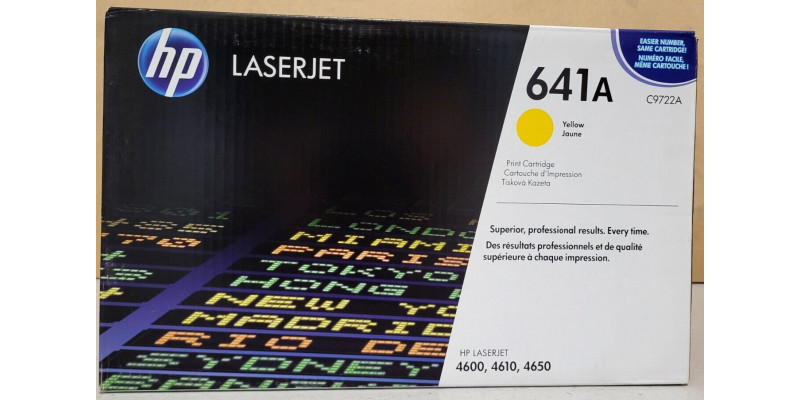 Toner HP 641A Gelb C9722A Neu OVP A-Ware Original HP 4600, 4610, 4650 . 