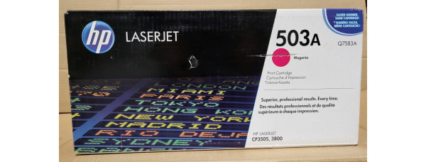 Toner HP 503A Magenta Q7583A Neu OVP B-Ware Original HP LaserJet CP3505 . 