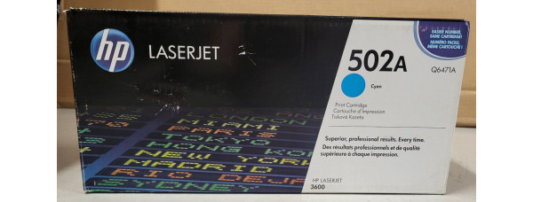Toner HP 502A Cyan Q6471A Neu OVP B-Ware Original HP LaserJet 3600   