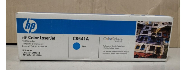 Toner HP CB541A Cyan Neu OVP A-Ware Original LaserJet CP1215, CM1312 . 