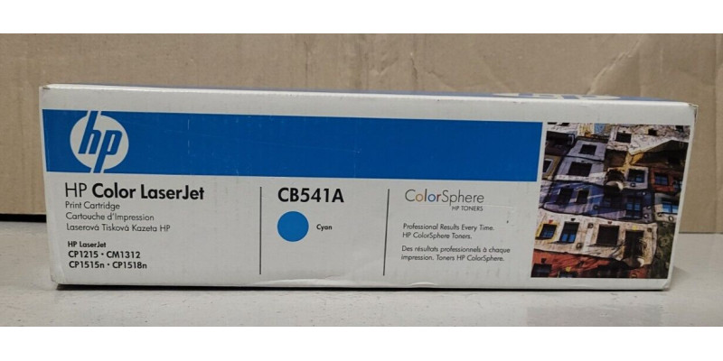 Toner HP CB541A Cyan Neu OVP A-Ware Original LaserJet CP1215, CM1312 . 