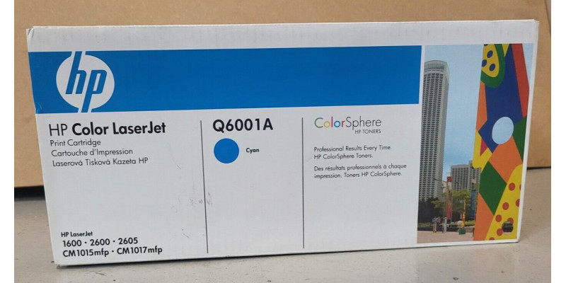 Toner HP Q6001A Cyan Neu OVP A-Ware Original HP LJ 1600, 2600, 2605  
