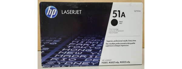 Toner HP 51A Schwarz Q7551A Neu OVP A-Ware Original HP LJ P3005, M3027 . 
