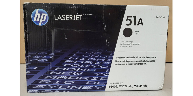 Toner HP 51A Schwarz Q7551A Neu OVP B-Ware Original HP LJ P3005 M3027 . 