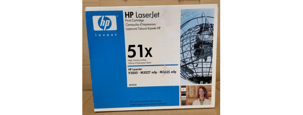 Toner HP 51X Schwarz Q7551X Neu OVP Original LJ P3005, M3027mfp  . 