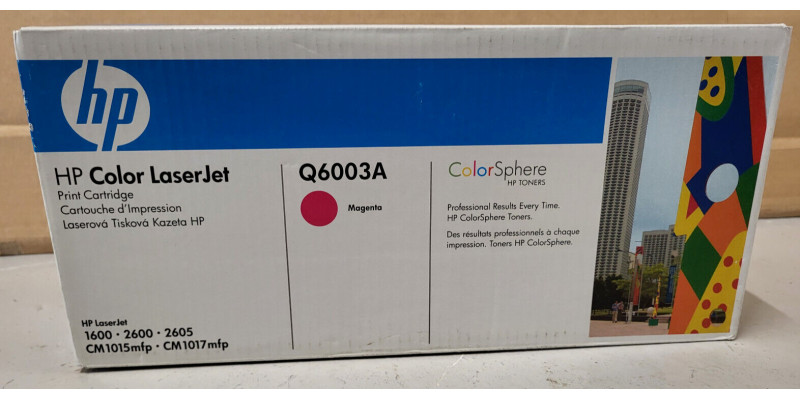 Toner HP Q6003A Magenta Neu OVP A-Ware Original HP LJ 1600 2600 2605  