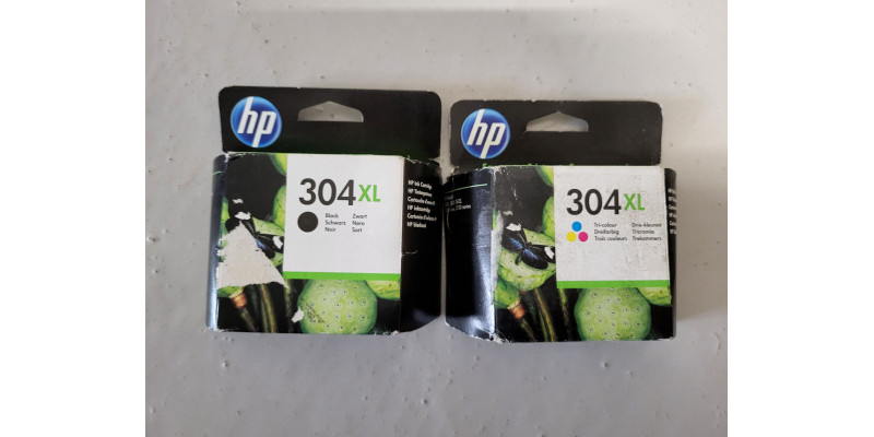 2 Tintenpatrone HP 304XL N9K07AE, N9K08AE CMYK 2620 Neu OVP . MHD: 2020 