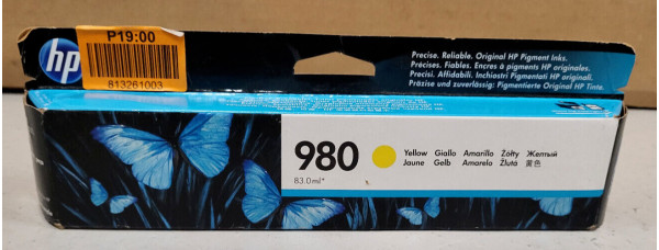 HP Tintenpatrone 980 Gelb D8J09A MHD 04.2021 Neu OVP Original . 