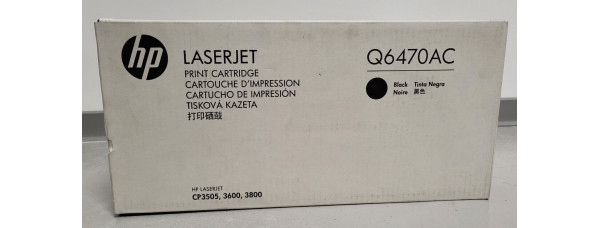 Toner HP Q6470AC Schwarz Original Neu OVP A-Ware HP LJ CP3505, 3600 . 
