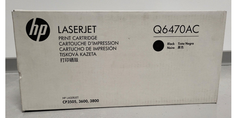 Toner HP Q6470AC Schwarz Original Neu OVP A-Ware HP LJ CP3505, 3600 . 