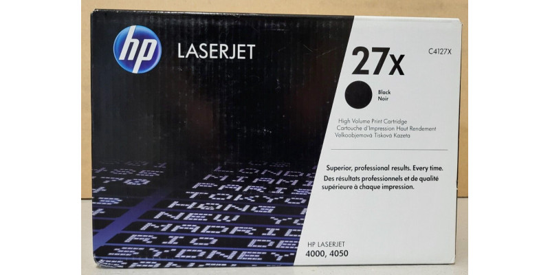 Toner HP 27X Schwarz C4127X Neu OVP A-Ware Original HP LJ 4000, 4050 . 